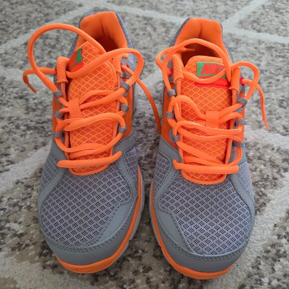 Nike Lunarlon Lunar Forever 2 Running Shoes Gray/Orange US 6 *NEW* - Picture 3 of 5